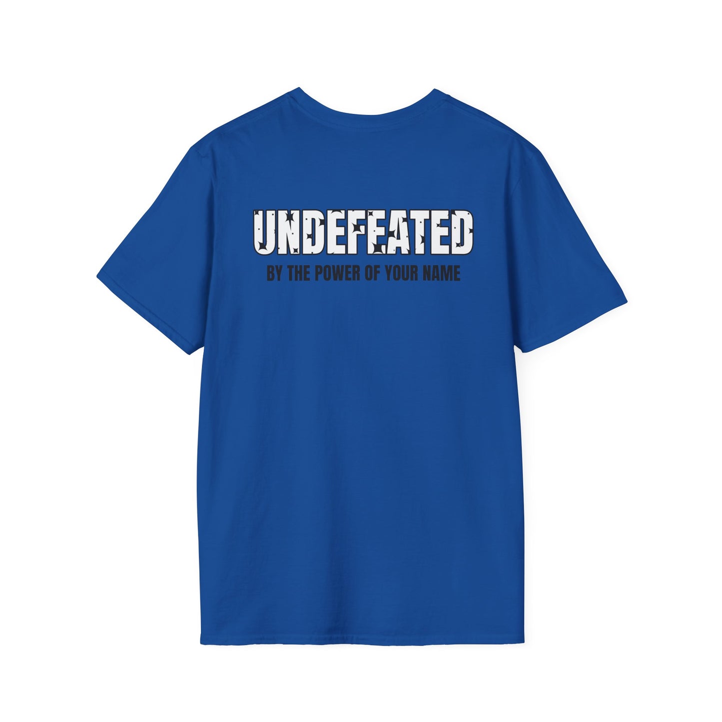 “Undefeated by the Power of Your Name” Inspirational Tee