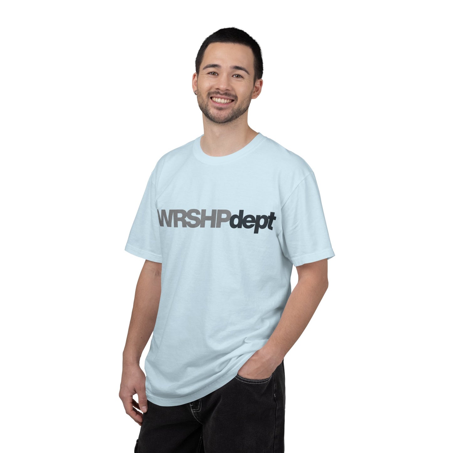 WRSHP dept Logo T-Shirt — Unisex Vintage Garment-Dyed Crew Tee