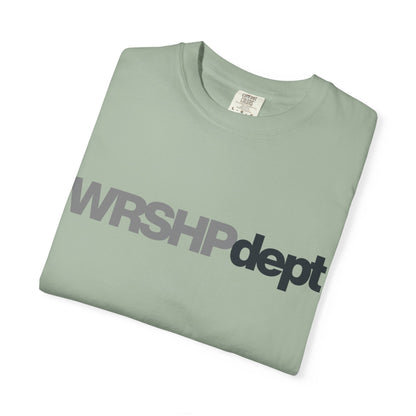 WRSHP dept Logo T-Shirt — Unisex Vintage Garment-Dyed Crew Tee