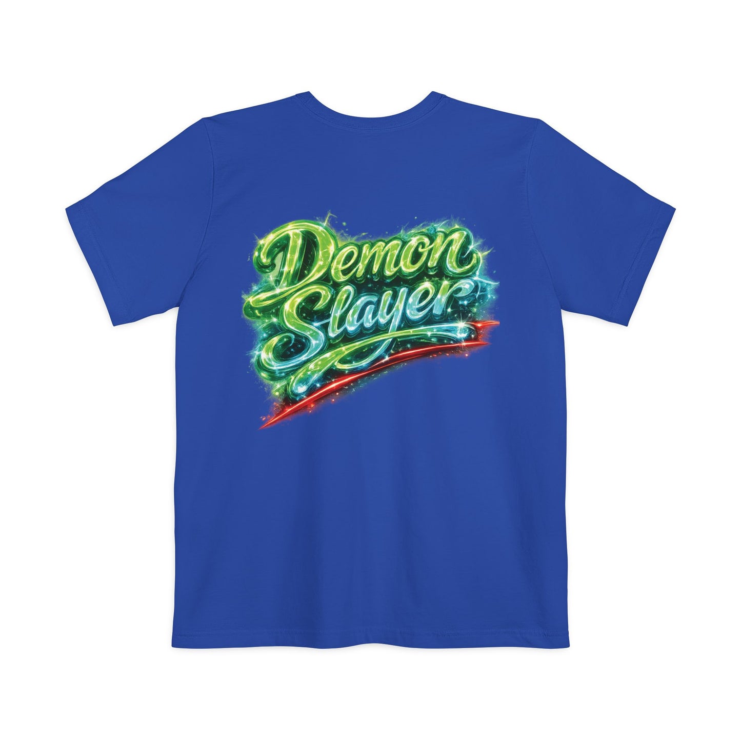 Demon Slayer T-shirt | Unisex Neon Script Pocket Tee, Faith-Inspired Wear