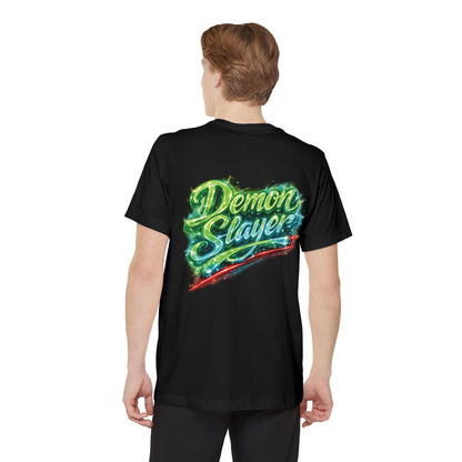 Demon Slayer T-shirt | Unisex Neon Script Pocket Tee, Faith-Inspired Wear