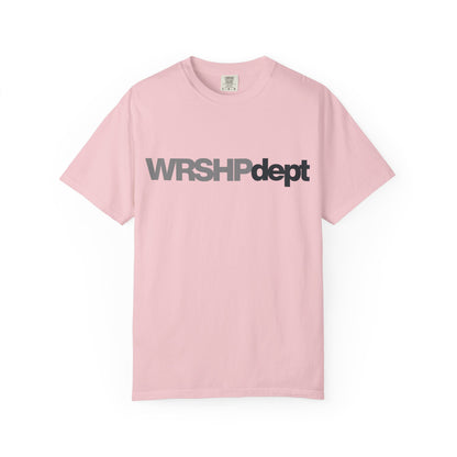 WRSHP dept Logo T-Shirt — Unisex Vintage Garment-Dyed Crew Tee