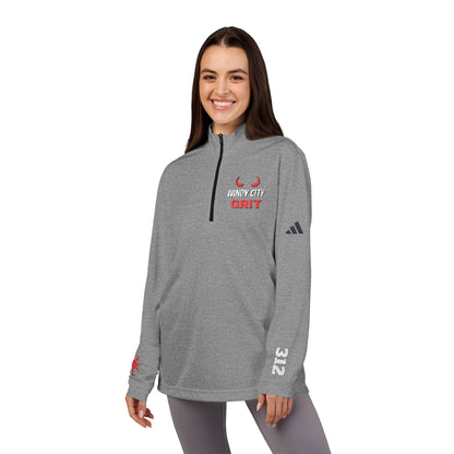 Adidas® Quarter-Zip Embroidered Pullover – Chicago Style