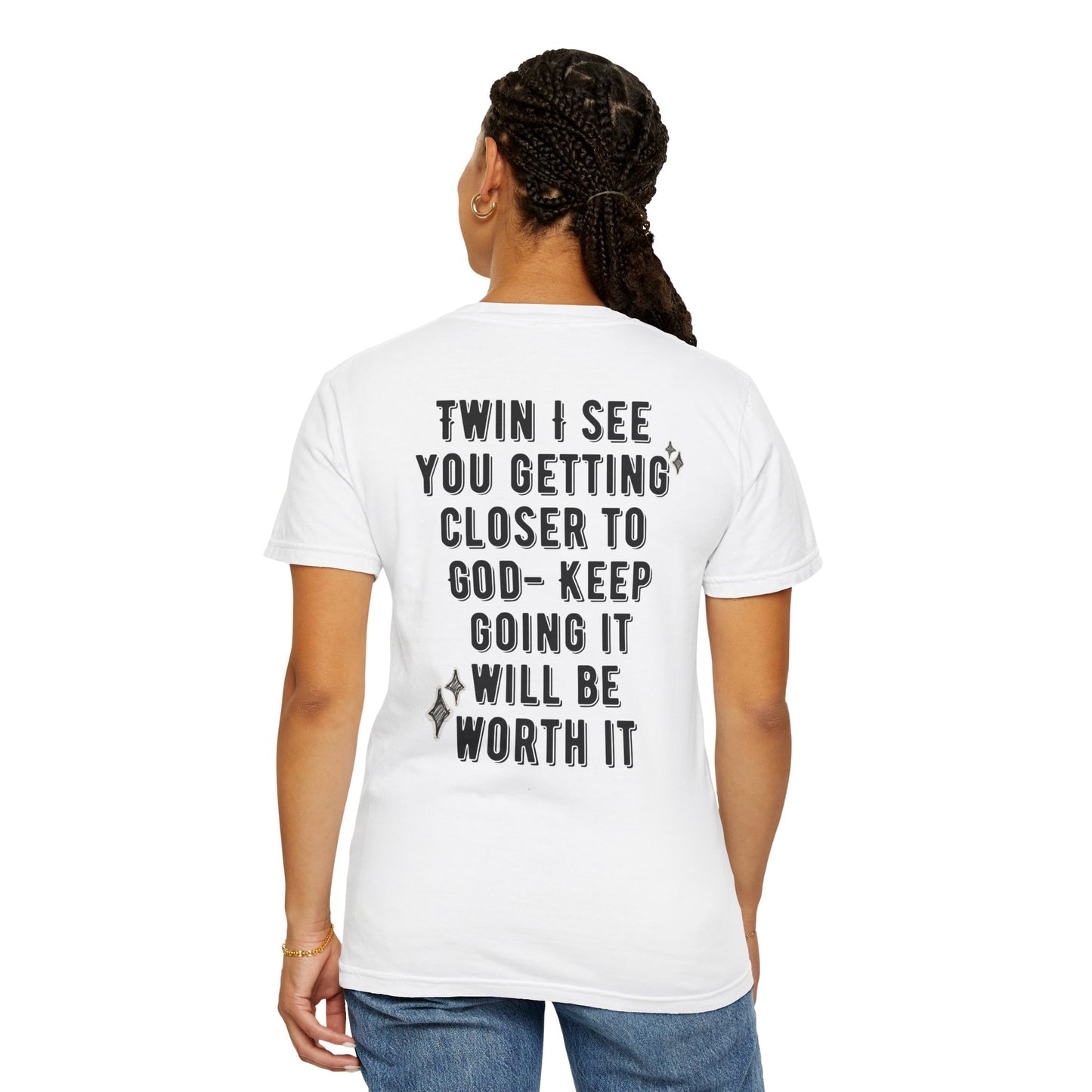 Spiritual Encouragement Unisex T-Shirt — "Keep Going It Will Be Worth It"
