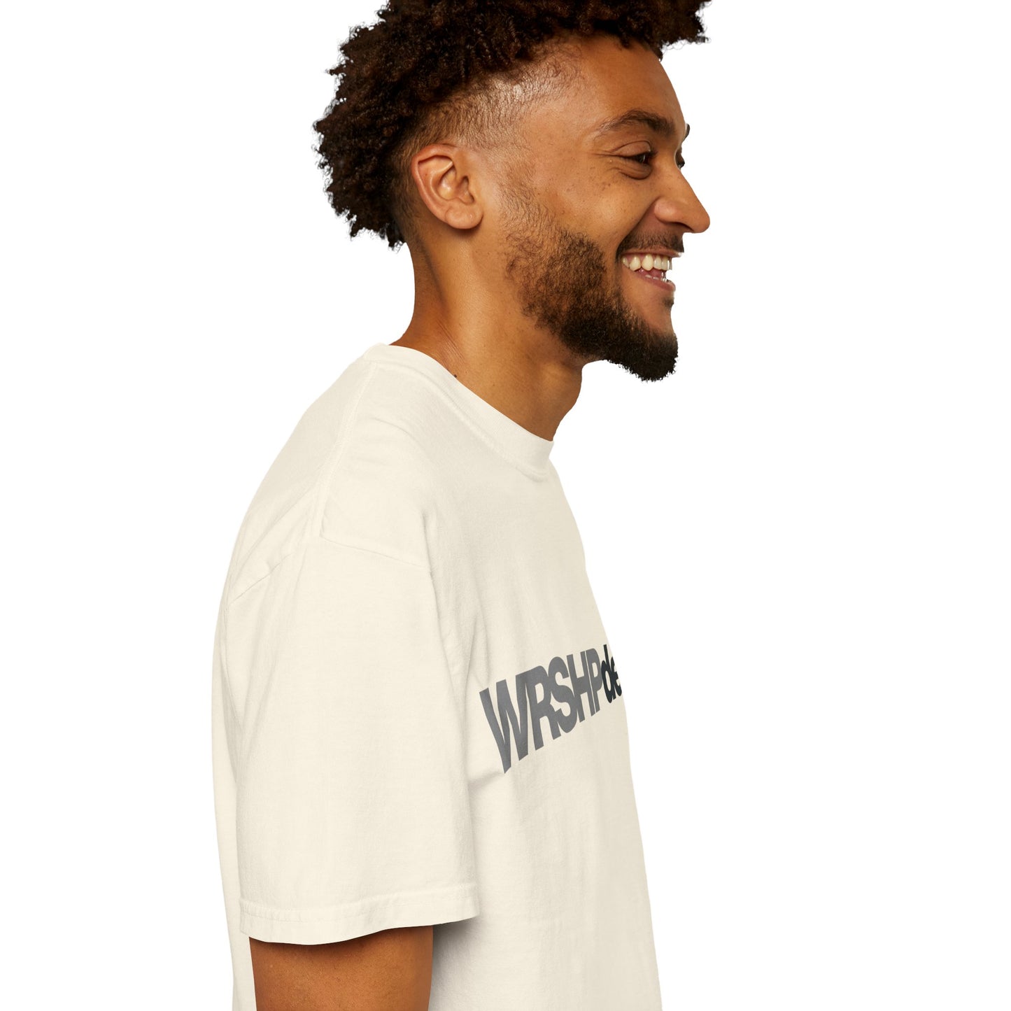 WRSHP dept Logo T-Shirt — Unisex Vintage Garment-Dyed Crew Tee