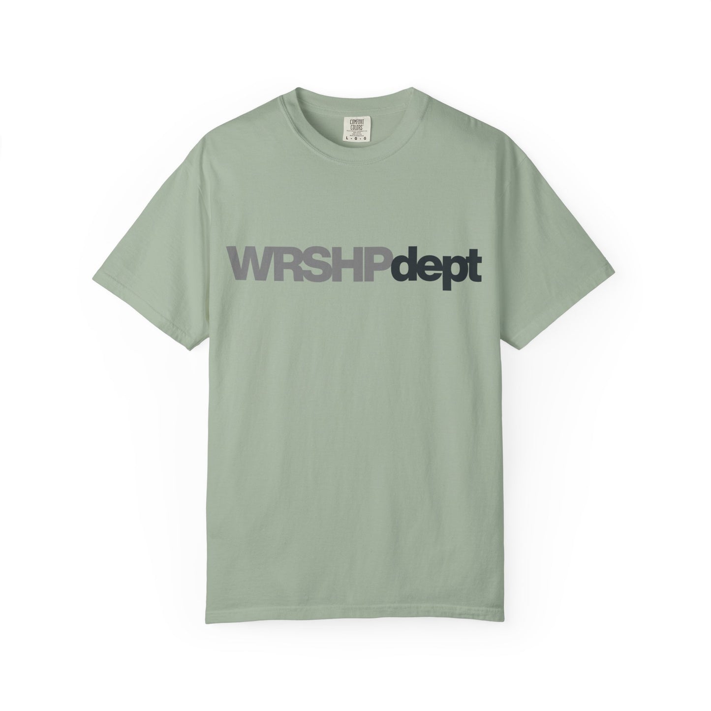WRSHP dept Logo T-Shirt — Unisex Vintage Garment-Dyed Crew Tee