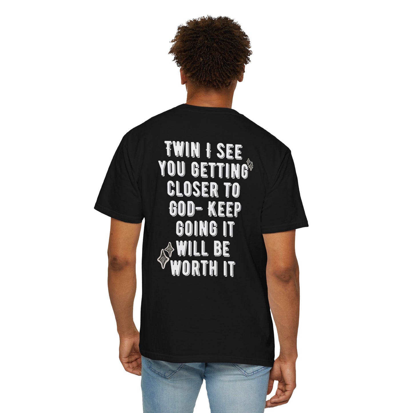Spiritual Encouragement Unisex T-Shirt — "Keep Going It Will Be Worth It"