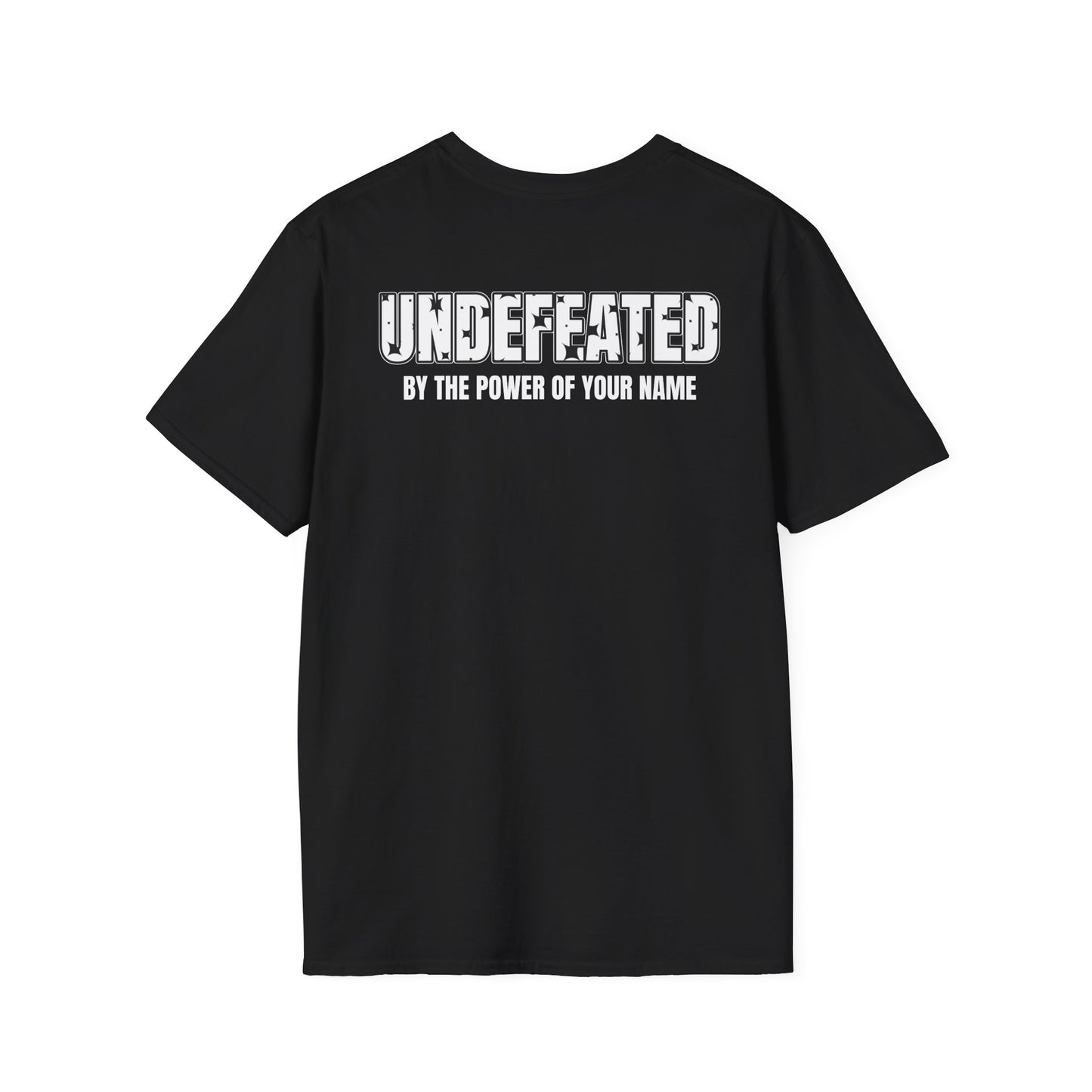“Undefeated by the Power of Your Name” Inspirational Tee