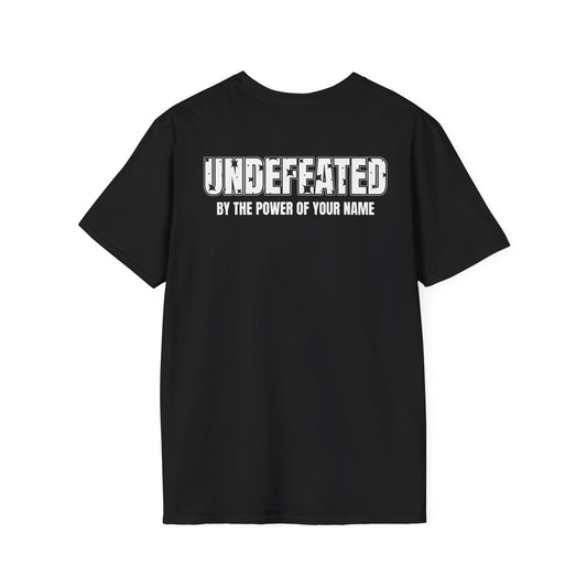 “Undefeated by the Power of Your Name” Inspirational Tee