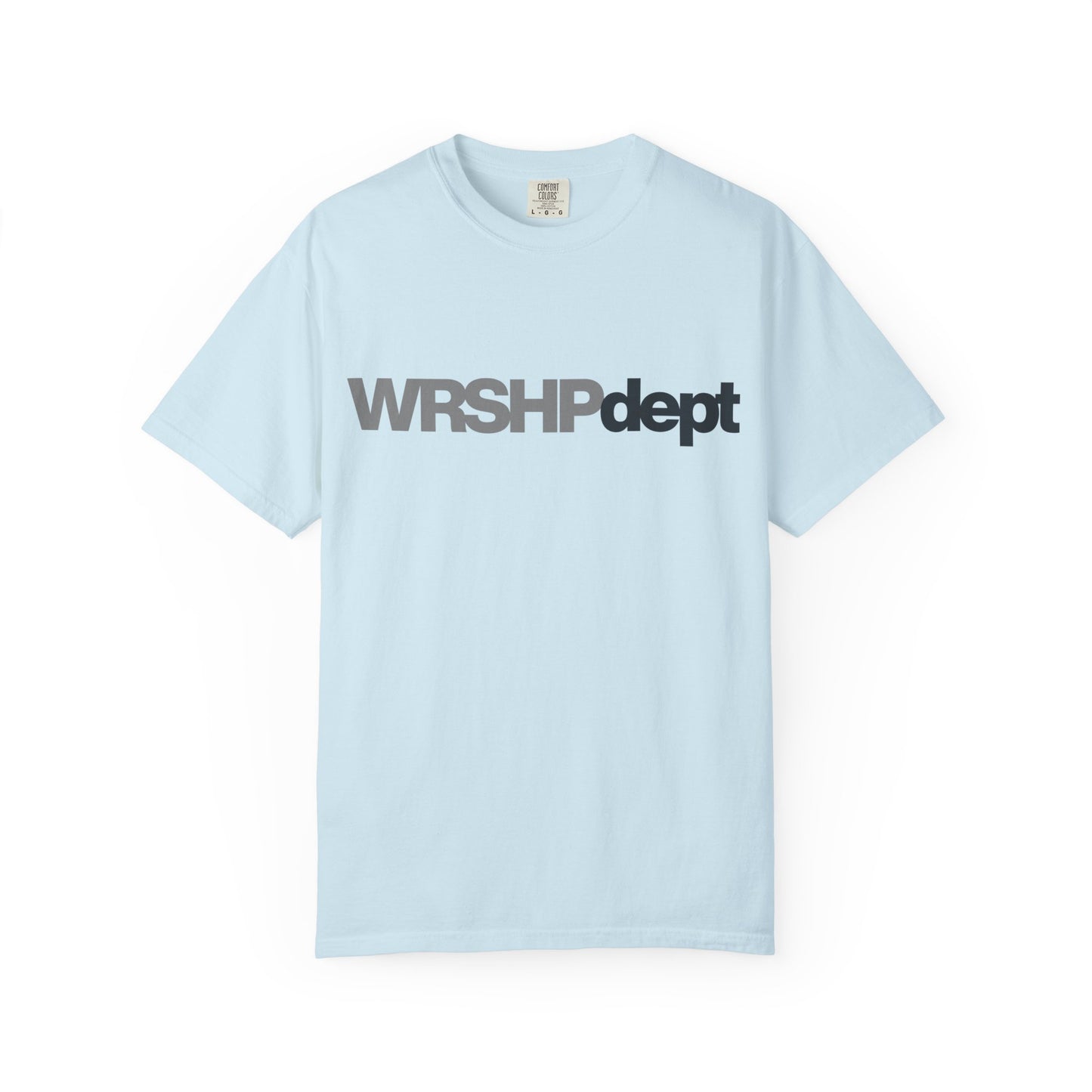 WRSHP dept Logo T-Shirt — Unisex Vintage Garment-Dyed Crew Tee
