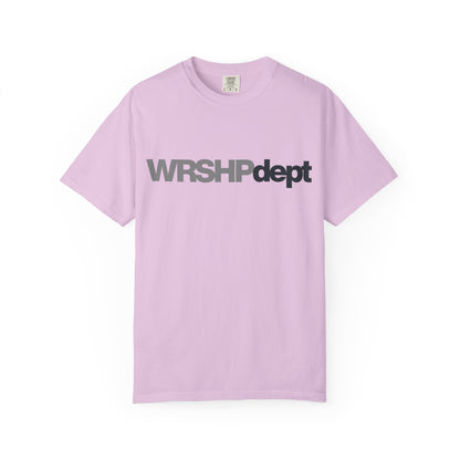 WRSHP dept Logo T-Shirt — Unisex Vintage Garment-Dyed Crew Tee