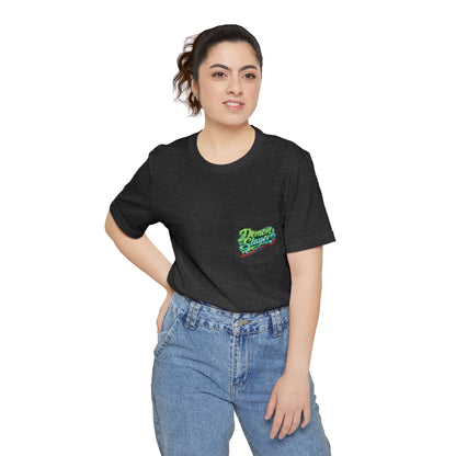 Demon Slayer T-shirt | Unisex Neon Script Pocket Tee, Faith-Inspired Wear