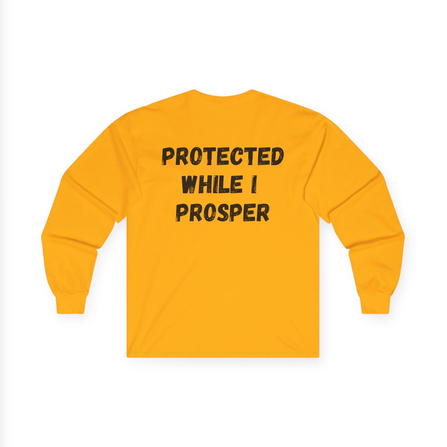 Lord Watch Over Me Long Sleeve Tee — "Protected While I Prosper" Inspirational Unisex Shirt