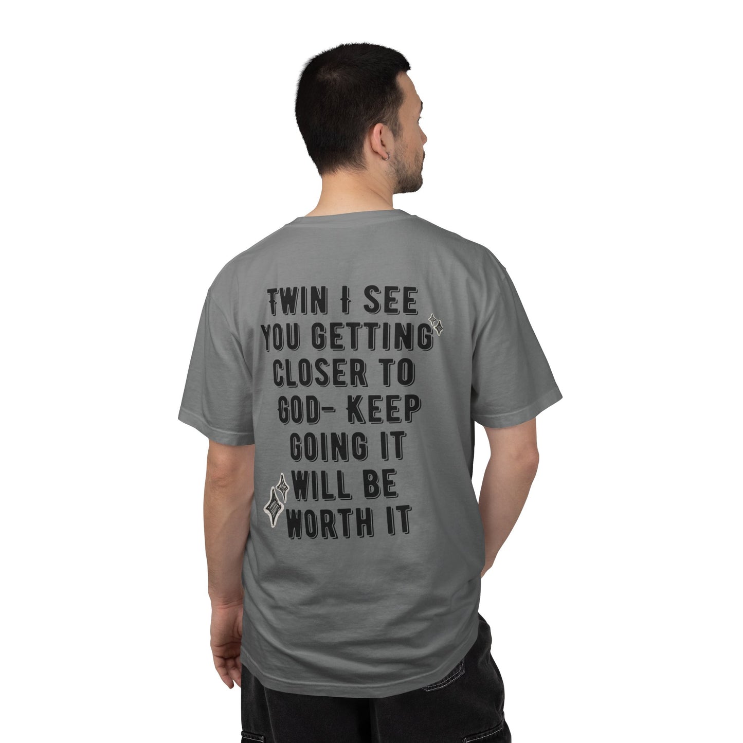 Spiritual Encouragement Unisex T-Shirt — "Keep Going It Will Be Worth It"
