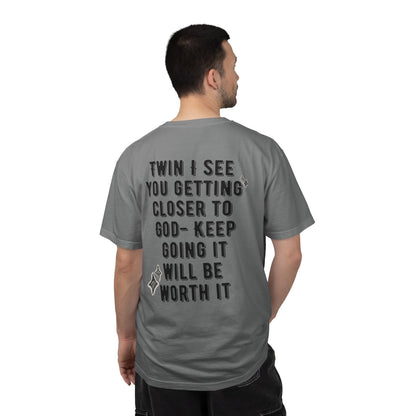 Spiritual Encouragement Unisex T-Shirt — "Keep Going It Will Be Worth It"