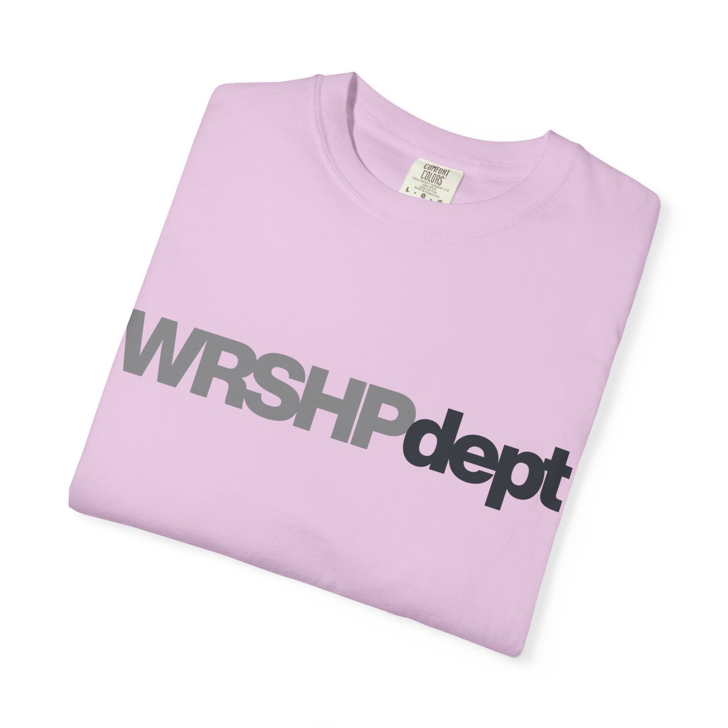 WRSHP dept Logo T-Shirt — Unisex Vintage Garment-Dyed Crew Tee