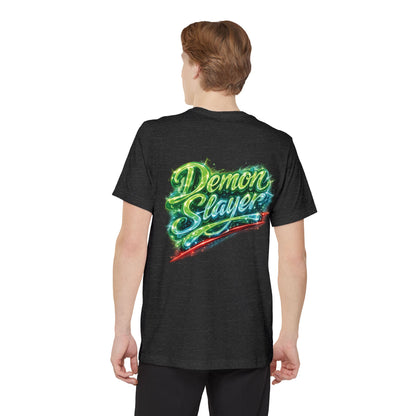 Demon Slayer T-shirt | Unisex Neon Script Pocket Tee, Faith-Inspired Wear
