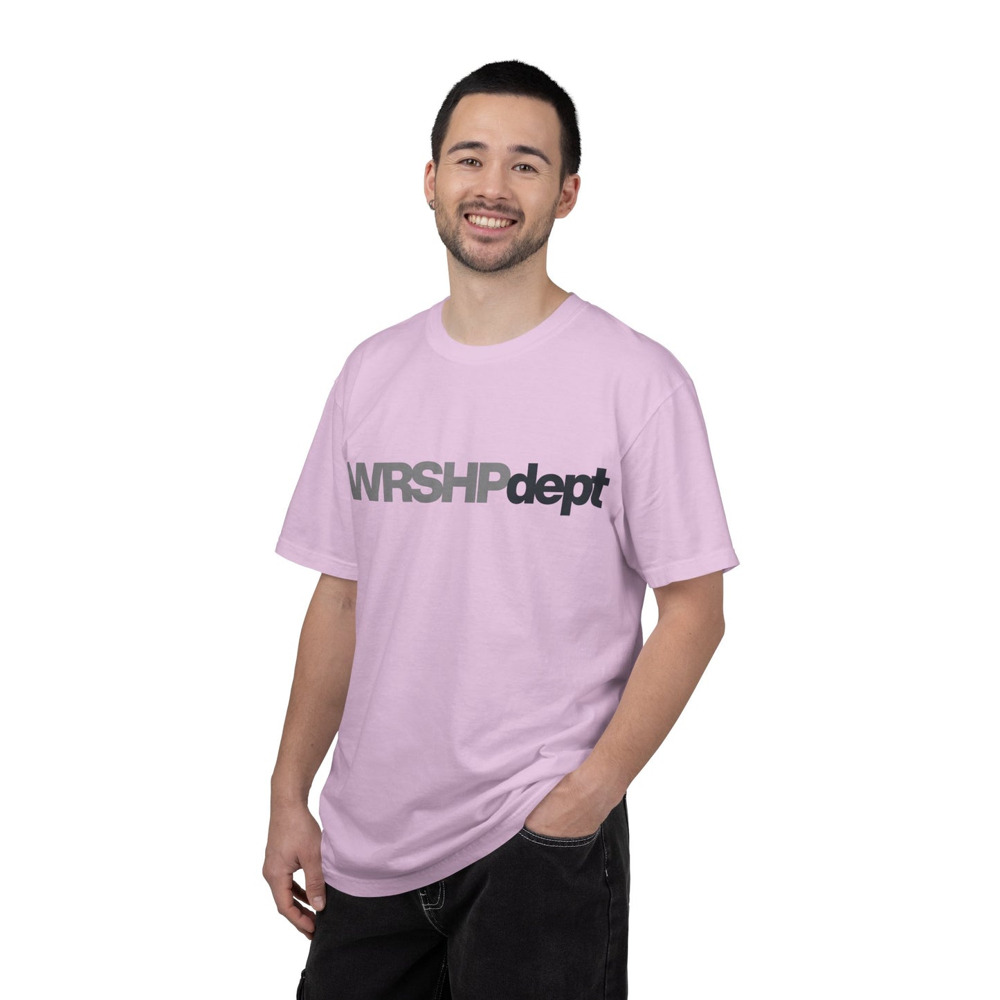 WRSHP dept Logo T-Shirt — Unisex Vintage Garment-Dyed Crew Tee
