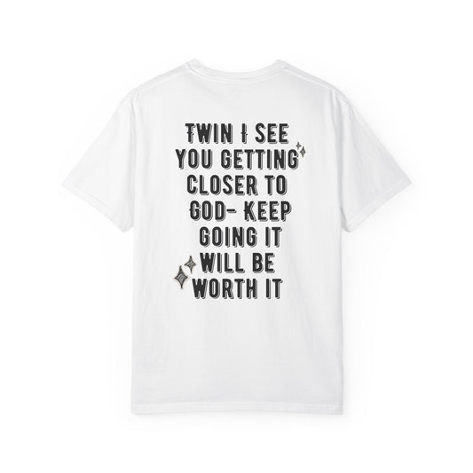 Spiritual Encouragement Unisex T-Shirt — "Keep Going It Will Be Worth It"