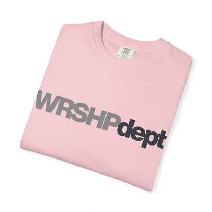 WRSHP dept Logo T-Shirt — Unisex Vintage Garment-Dyed Crew Tee