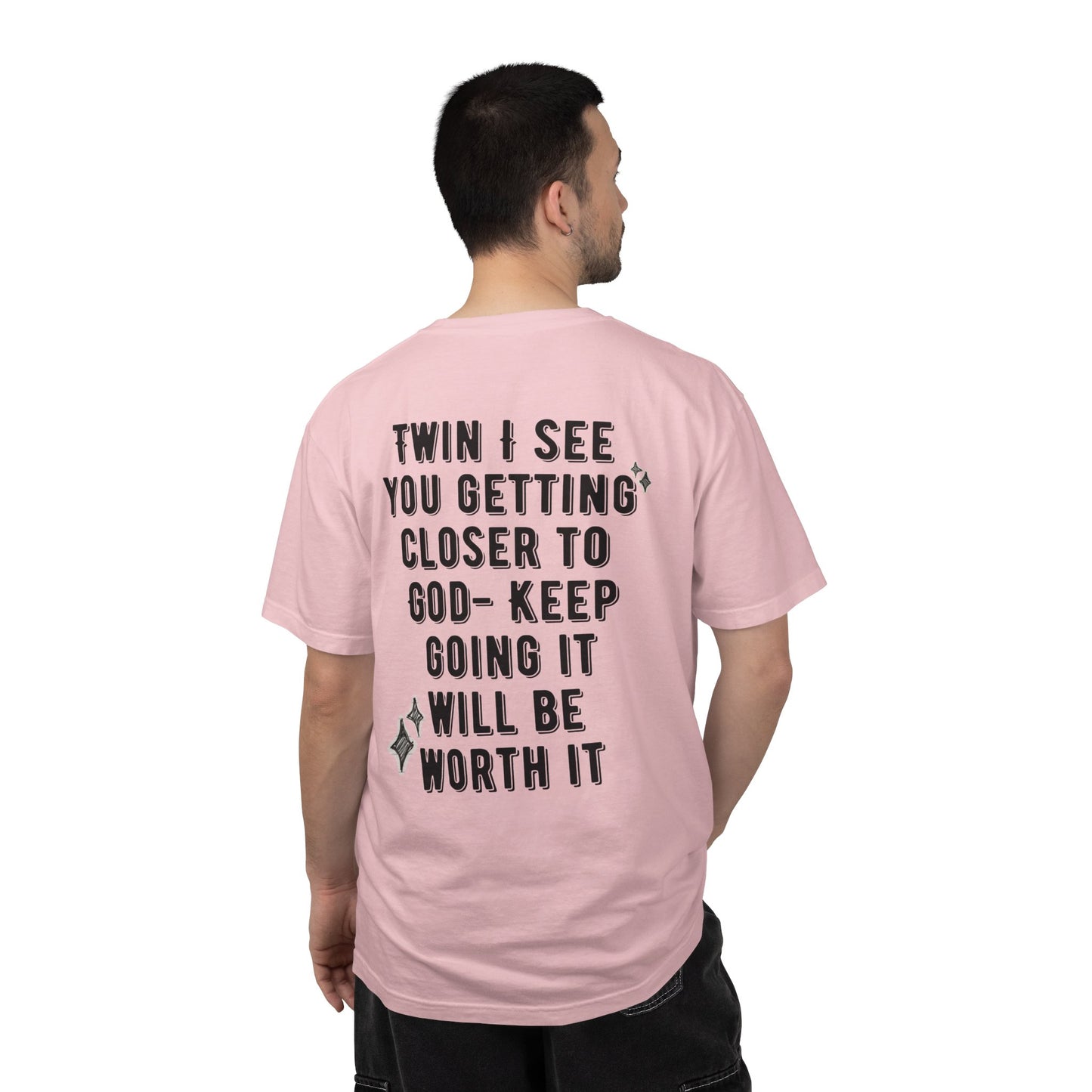 Spiritual Encouragement Unisex T-Shirt — "Keep Going It Will Be Worth It"