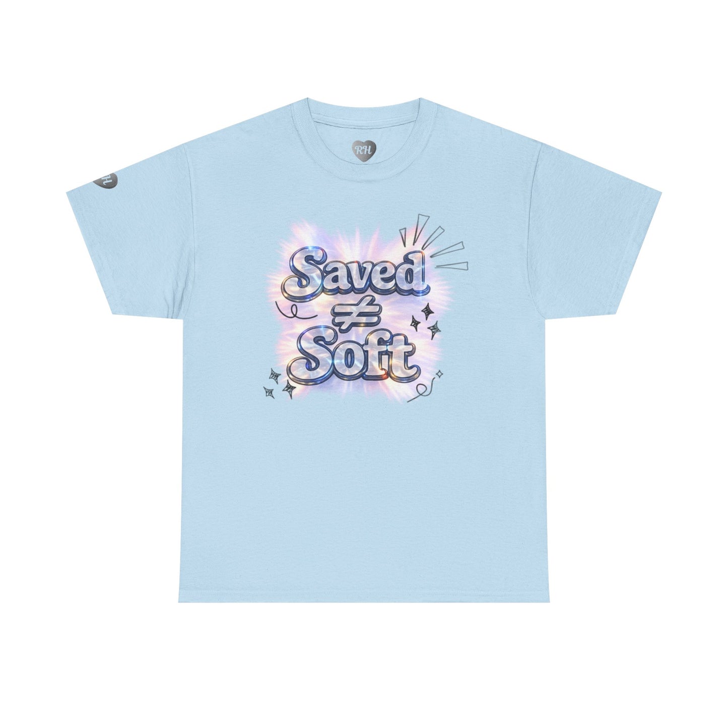 Saved ≠ Soft Tee — Women's Faith Graphic T-Shirt