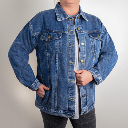 Future Billionaire Women's Oversized Denim Jacket